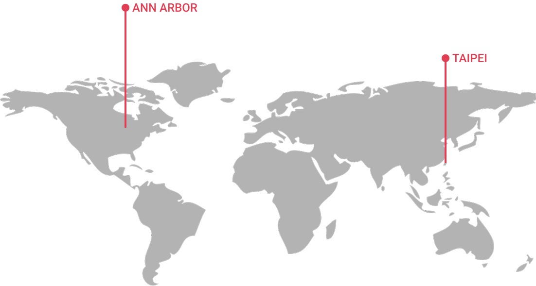 world map with BloodScan location